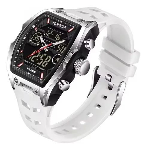 Reloj Sanda 6235 Doble Hora Original