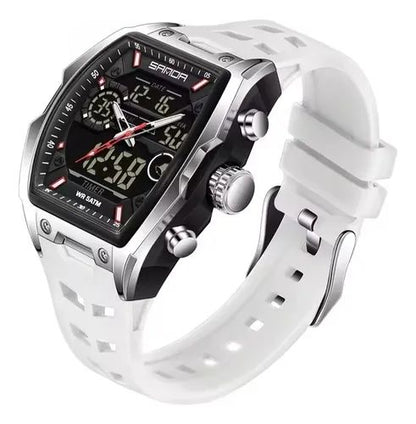Reloj Sanda 6235 Doble Hora Original