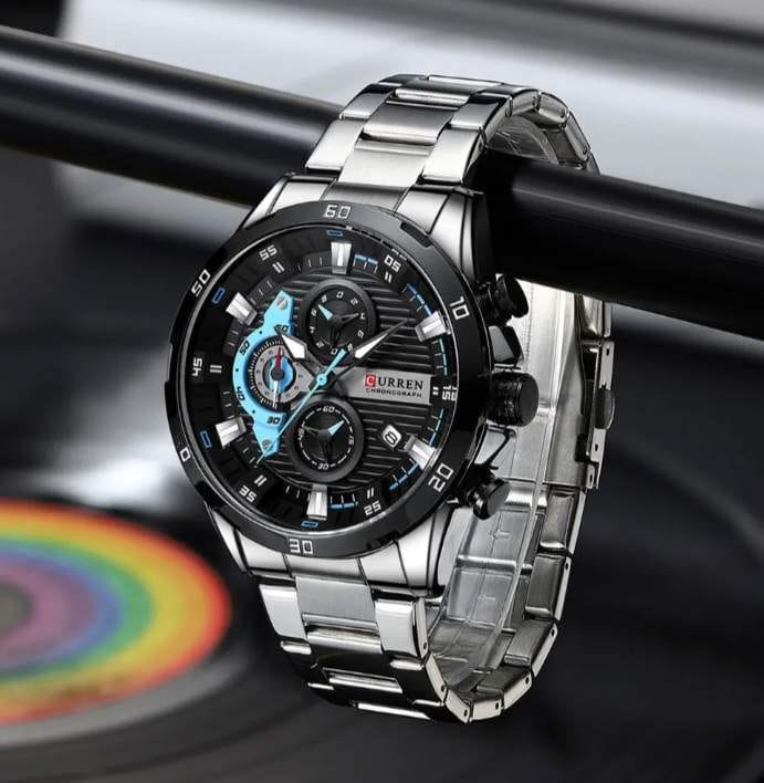 RELOJ CURREN 8402 PLATEADO ORIGINAL