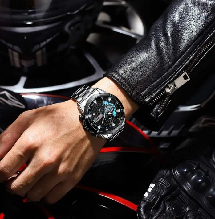 RELOJ CURREN 8402 PLATEADO ORIGINAL